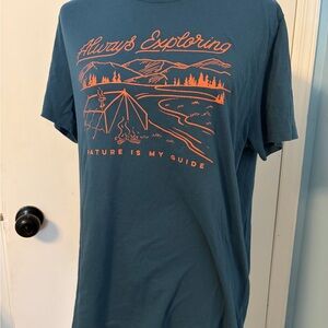 Old Navy blue and Orange Graphic Tee